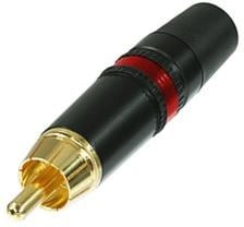 NYS373-2-U, RCA Phono Connectors PLUGS RCA GLD CONTCT RED; BULK REAN