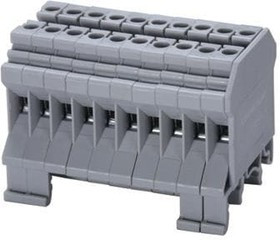 CMDB4/10, DIN Rail Terminal Blocks DIN Distribution Block, Screw, 20 I/ O