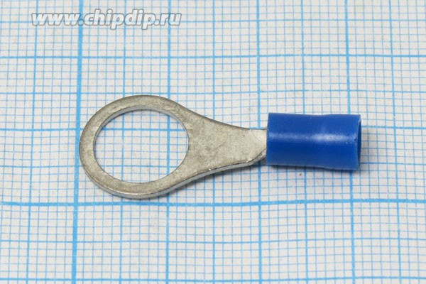 Клемма"O", d10,5мм, 1,5-4,0мм2, обжимная, синий Клемма"O", d10,5мм, 1,5-4,0мм2, обжимная, синий