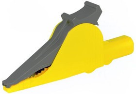 PJ5066-IEC-Y, Зажим "крокодил", 36А, 1кВDC, желтый, Диап.захвата: макс.41мм