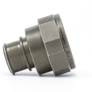 M85049/85-10ZP02, Circular MIL Spec Backshells Straight Shell size 10 Black Zinc Nickel w/ Exposed Nickel Entry Size 2 M85049/85-10ZP02, Circular MIL Spec Backshells Straight Shell size 10 Black Zinc Nickel w/ Exposed Nickel Entry Size 2