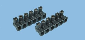 0 342 64, Non-Fused Terminal Block, 12-Way, 24A, 6 mm² Wire, Screw Down Termination