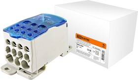 Распределительный блок на DIN-рейку РБ-500 1П 500А (плоские шины от 3х15 до 8х24/2x35+5x16+4x10) TDM