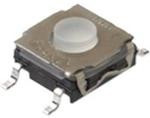 KSC241J LFS, IP67 Button Tactile Switch, SPST 50 mA @ 32 V dc 0.9mm Surface Mount