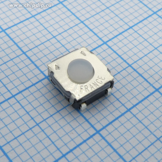KSC241J LFS, IP67 Button Tactile Switch, SPST 50 mA @ 32 V dc 0.9mm Surface Mount