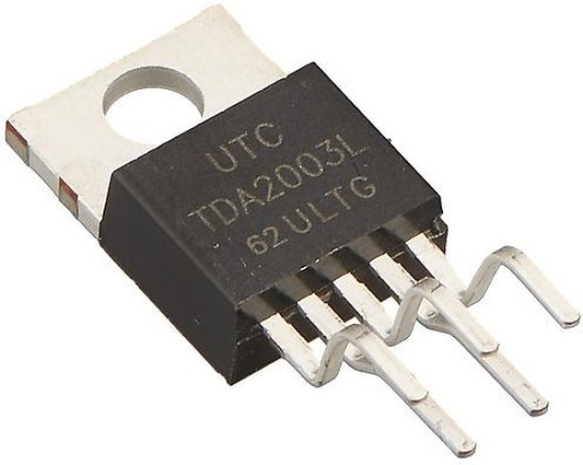 TDA2003L-TB5-T, Аудиоусилитель 10Вт для автомагнитол, 2 Ом, 3.5А, [TO-220B]