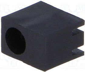 FIX-LED-301A, Корпус LED, 3мм, полиамид, угловой, черный, UL94V-2, Кол-во диод 1