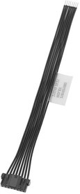 218102-1081, Rectangular Cable Assemblies 2mm SR 8Ckt 100mm Blk Pigtail Assy Micro-Lock Plus