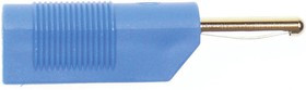 930435102, Blue Male Banana Plug, 4 mm Connector, Screw Termination, 30A, 60V dc, Nickel Plating 930435102, Blue Male Banana Plug, 4 mm Connector, Screw Termination, 30A, 60V dc, Nickel Plating