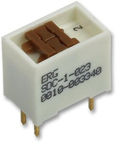 SDC-1-023, DIP / SIP переключатель, 1 схем(-а), Ползунок, Сквозное Отверстие, SPDT, 100 В, 1 А