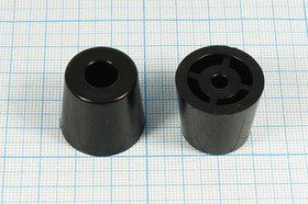 Ножка приборная 24,4x20, h-22,4/отверстие 4.6x8.9, пластик, FFT-4