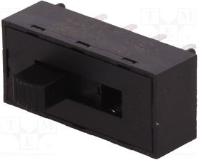 L203011MS02Q, Переключатель: движковый, Пол: 3, DP3T, 2A/250ВAC, 4A/28ВDC