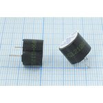 Зуммер магнитоэлектрический с генератором, размер 12x10, напряжение 12В, частота 2.3кГц, контакты 2P