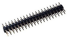 PLD2-40 (DS-1025-05 - 2x20), Вилка штыревая 2мм 2х20pin прямая