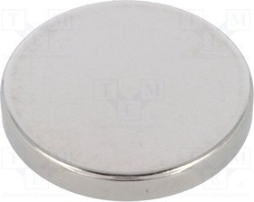 GN55.2-ND-20-3, Магнит: постоянный магнит, неодимовый, H: 3мм, 42Н, d: 20мм