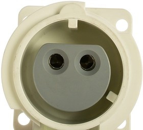 Фланцевая розетка прямая 2P 32A 24/42V DC, IP67 F02S854