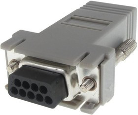 40-9536M, MOD ADAPTOR KIT, DB9 PLUG-RJ12, GREY