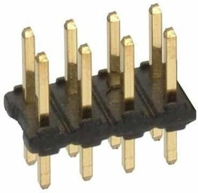 M22-2520405, Headers &amp; Wire Housings 4+4 PIN DIL VERTICAL GOLD PIN HEADER