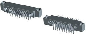 RM352-071-321-5500, Rectangular Mil Spec Connectors 3Row RtAng thru hole PCB w/ Mounting Ears