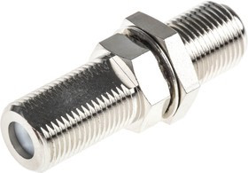 J01602A0000, Straight 75 RF Adapter Type F Socket to Type F Socket 3GHz