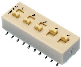 78HJ02GWT, DIP Switches / SIP Switches DIP Switch SPDT Slide GullWing 2 Pos