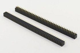 Разъем PBDHH-2x40 розетка, шаг P2.54, контакты 80P, монтаж на плату, h-5мм Разъем PBDHH-2x40 розетка, шаг P2.54, контакты 80P, монтаж на плату, h-5мм