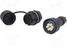 THR.406.S6C, Разъем: питания AC, зажим под винт, "папа" + "мама", 5-14мм, 400В