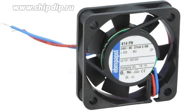 414FH, DC Fans DC Tubeaxial Fan, 40x40x10mm, 24VDC, 5.3CFM, 0.9W, 26dBA, 6000RPM, Sintec