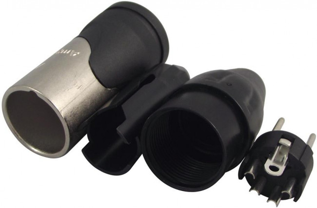 AX4M, Вилка, XLR, "папа", PIN: 4, прямой, на провод, пайка, посеребренные