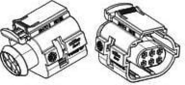 284716-3, Automotive Connectors 6 POS REC. CONNECTOR FOR MTII