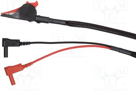 KWML7420/1/150, Провод Кельвина, 70ВDC, 20А, Дл: 1,5м, черный и красный