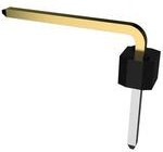 68498-411HLF, BergStik®, Board to Board connector, Unshrouded Header, Through Hole, Single Row, 11 Positions, 2.54 mm Pitch, Right Angle, 5.