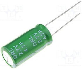 DRL4.7/2.7, Суперконденсатор, THT, 4,7Ф, 2,7ВDC, ±20%, Корпус: d10x20мм