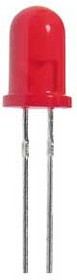 L-53ID, Светодиод 5мм красный 12,5-80мКд 60° диффуз.