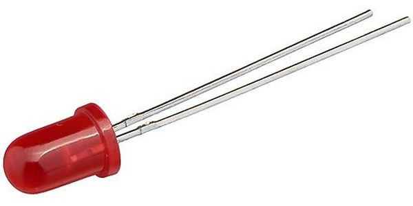 L-53ID, Светодиод 5мм красный 12,5-80мКд 60° диффуз.