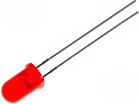 L-53ID, Светодиод 5мм красный 12,5-80мКд 60° диффуз.