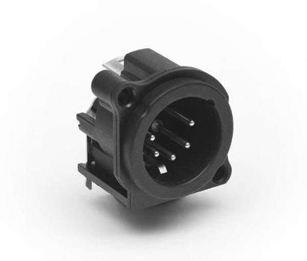 AC5MAH-AU-B, Аудио разъем XLR, 5 контакт(-ов), Штекер, Монтаж на Печатную Плату