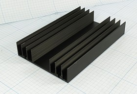 Охладитель (радиатор охлаждения) 150x 95x 24, тип F12, аллюминий, BLA060-150, черный