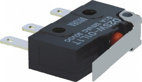 D2SW-01L1T, Микропереключатель SNAP ACTION; с рычагом; SPDT; 0,1A/125ВAC