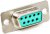 M24308/2-516, D SUB CONNECTOR, RCPT, DE, 9POS