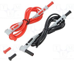 CA-P01295453Z, Измерительный провод силикон 1,5м черный и красный