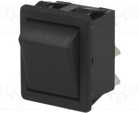 AE-C1550ATAAD, ROCKER; DPST; Pos: 2; ON-OFF; 16A/250VAC; black; none; Body: black