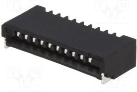 10FMN-SMT-A-TF, Разъем: FFC (FPC); горизонтальный; PIN:10; NON-ZIF; SMT; 0,5А; 1мм
