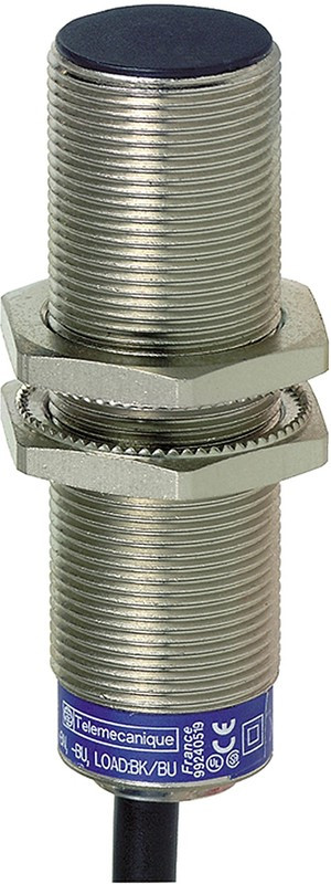 XS618B1PAL10, Inductive Proximity Sensor, Cylindrical, OsiSense XS, M18, 8 mm, PNP, 12 to 48V, Pre-wired, 10m