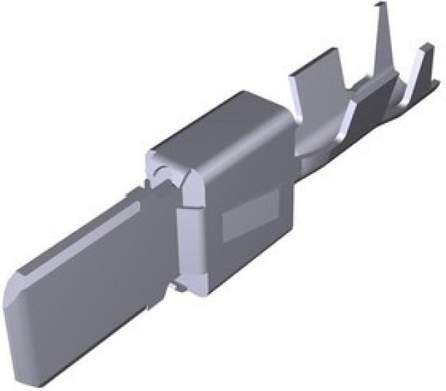 1-963735-1 (Cut Strip), Automotive Connectors FLACHSTECKER5 8X0 8 Cut Strip of 100