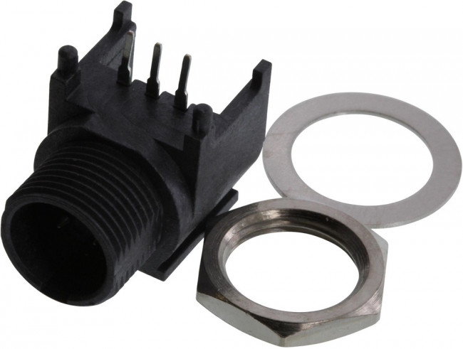 TRAPC3MX, XLR Connectors 3P PCB R/A MALE RECP