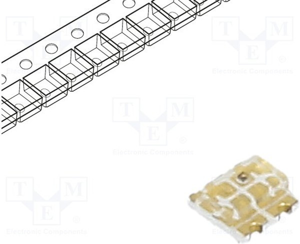 RF-P1S196TS-B49, LED; SMD; 0606; yellow/green; 1.6x1.6x0.7mm; 140°; 20mA