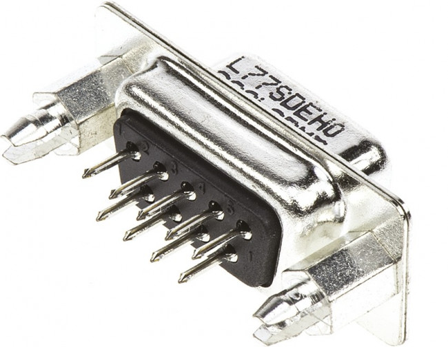 L77SDEH09SOL2RM5, Разъем D Sub, Standard, Гнездо, SD, 9 контакт(-ов), DE, Пайка L77SDEH09SOL2RM5, Разъем D Sub, Standard, Гнездо, SD, 9 контакт(-ов), DE, Пайка