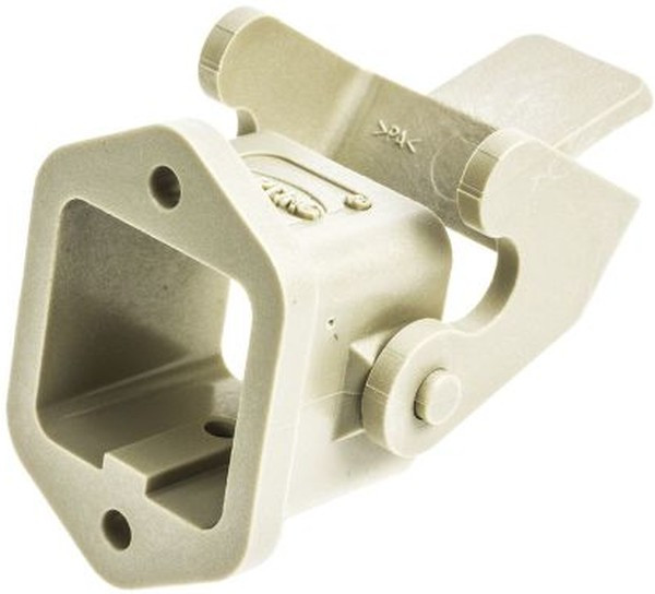 09200030320, Heavy Duty Power Connectors HAN 3A BULKHEAD MNT 1 LEVER GREY PLASTIC