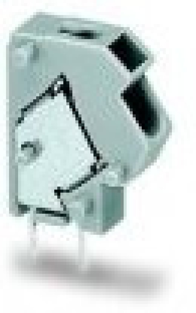254-844, Зажимная рейка для печатных плат, угловой 45°, 5мм, на PCB, 24А 254-844, Зажимная рейка для печатных плат, угловой 45°, 5мм, на PCB, 24А